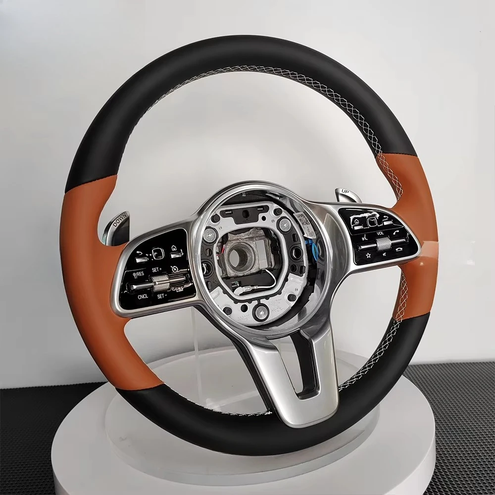 For W223 W212 W221 W222 C43 C63 E63 A45 GLA45 GLS6 Upgraded Leather 801 Steering Wheel