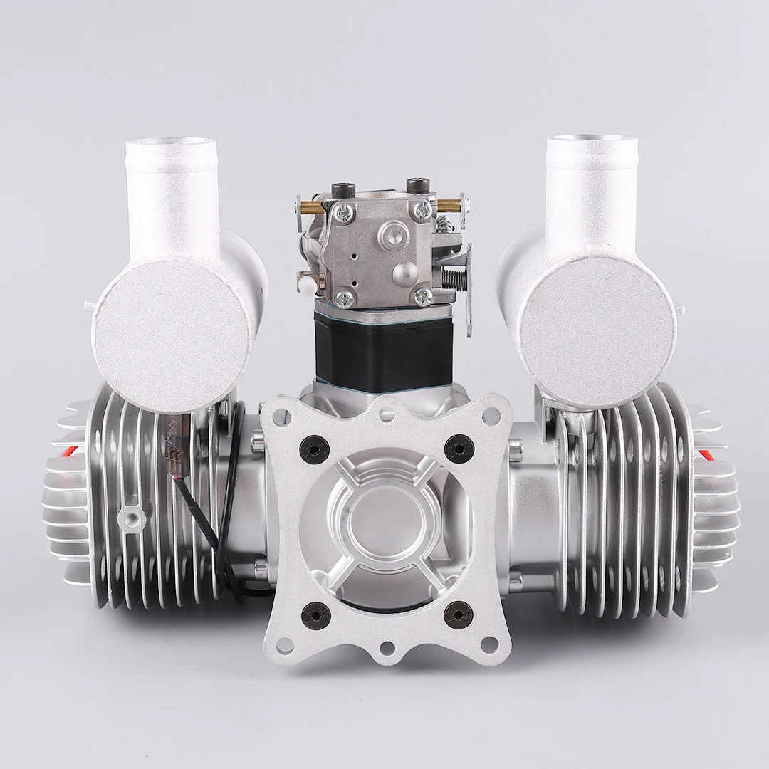 DLE120 Engine DLE 120 Model Two-cylinder Two-stroke Side Exhaust Natural Air-cooled Hand Start 120cc Displacement DLE