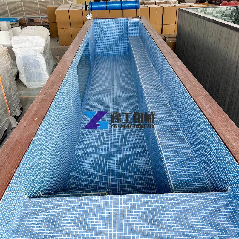 Customized Frame Commercial Fiberglass Frp Piscine Small Shipping Container Swimming Pools