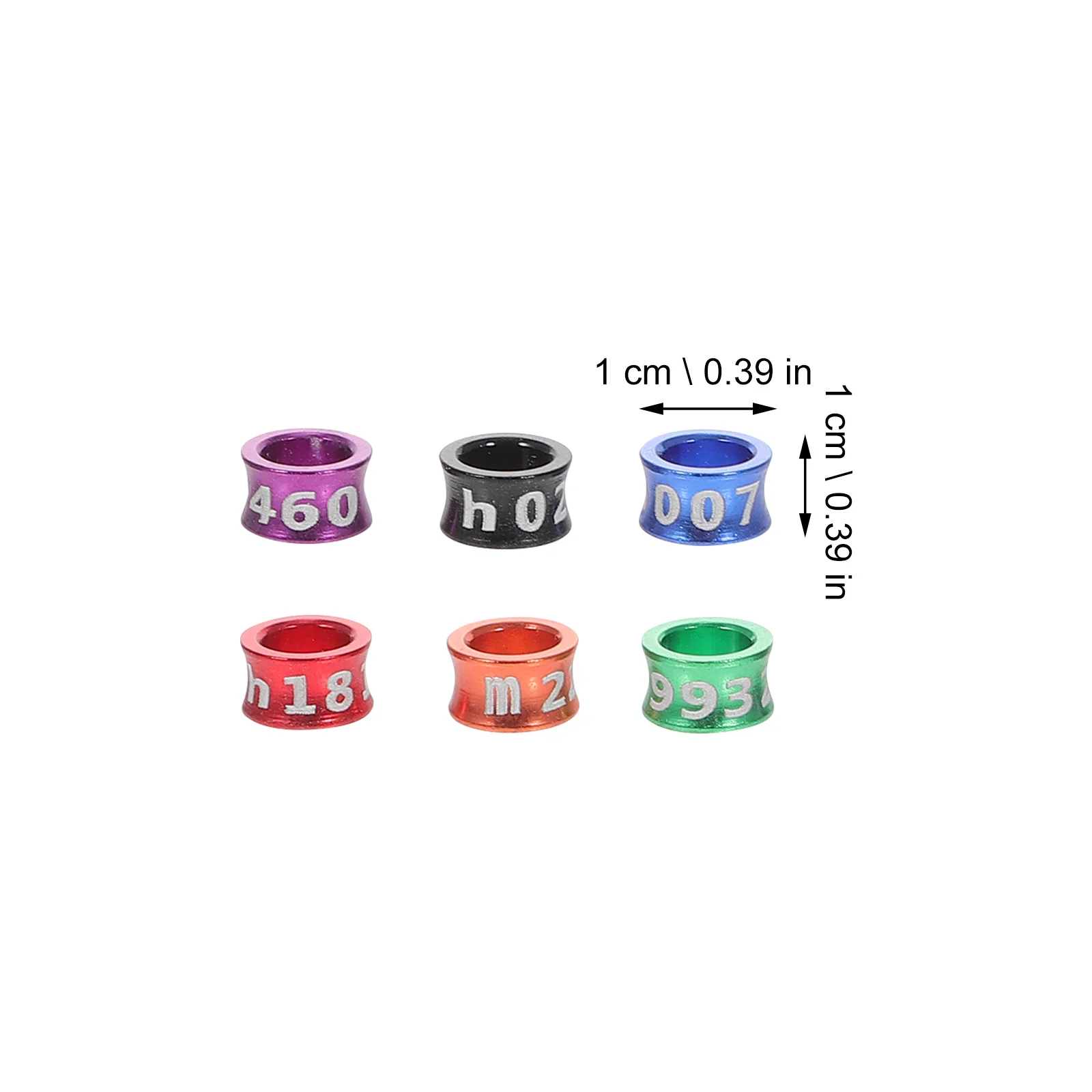 

50Pcs Closed Bird Foot Rings Alloy Lightweight Numbered Pigeon Ring Homing Pigeon Supplies Parrot Leg Rings Bird Leg Bands