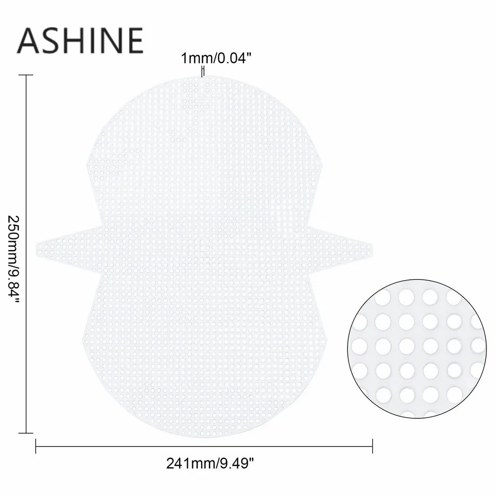 Weihnachts geschenk Herz stricken Weben Kunststoff Mesh Sheet DIY Nähen gewebte Tasche Zubehör Geldbörse Herstellung liefert Häkel projekte – Detail 4