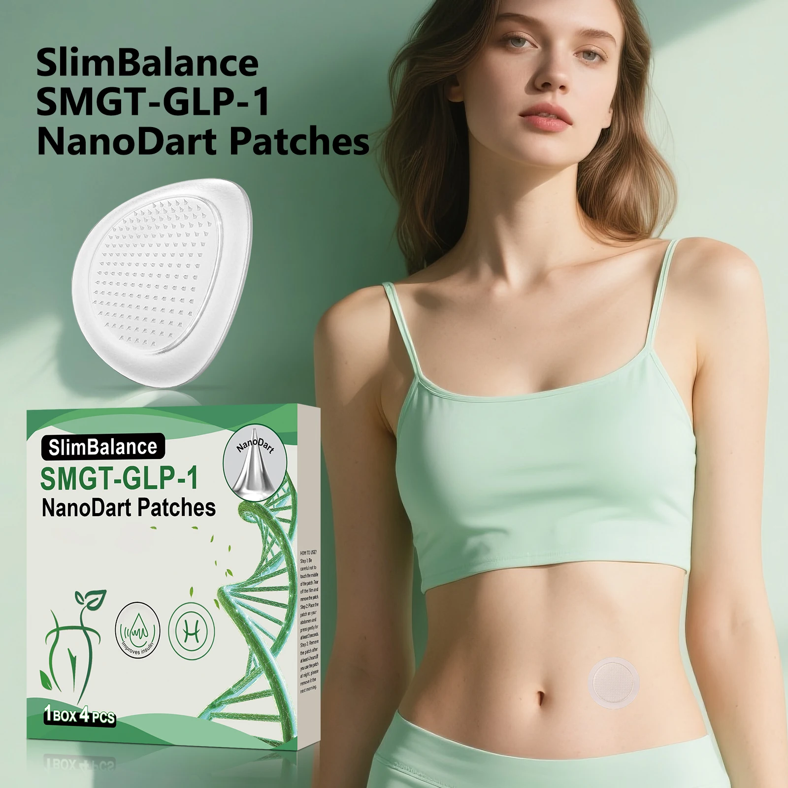 

2025 SMGT-GLP-1 4pcs Plant-Based Wellness Patches | Hunger Management & Metabolic Adaptation Boost for All Genders.