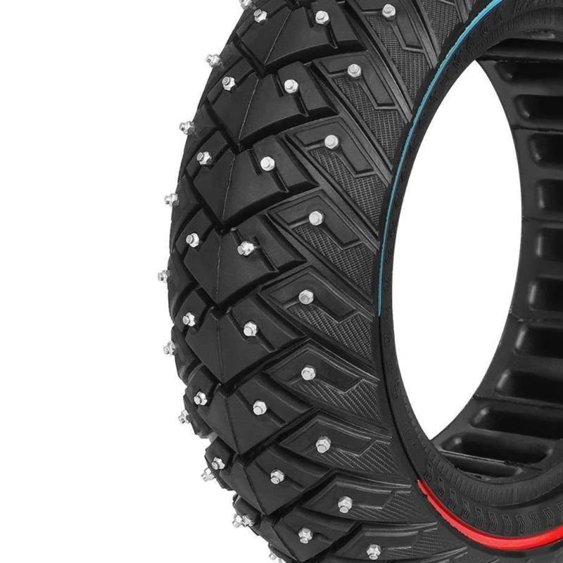 Snow Electric Scooter Solid Tire with Antislip Screws, Electric Scooter Wheel Dropship