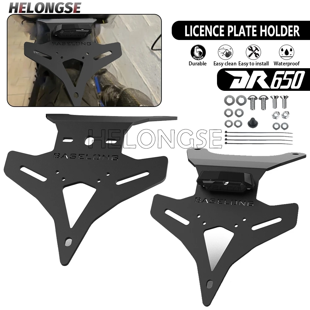 

2025 2026 Rear Tail Tidy Fender Eliminator Kit Bracket Motorcycle License Plate Holder For SUZUKI DR650 / S / SE 1996-2024 2023