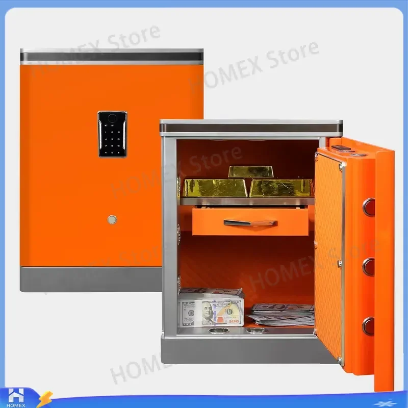 Heavy Duty Wireless Smart Safe Biometric Fingerprint Lock LED Screen Digital Home Security Box