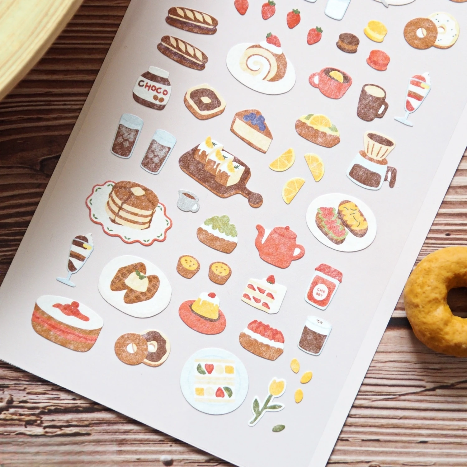 Korean Import Suatelier Sweet Desert Tea Paper Stickers Cute Scrapbooking Diy Journaling Diary Decor Stationery Sticker School