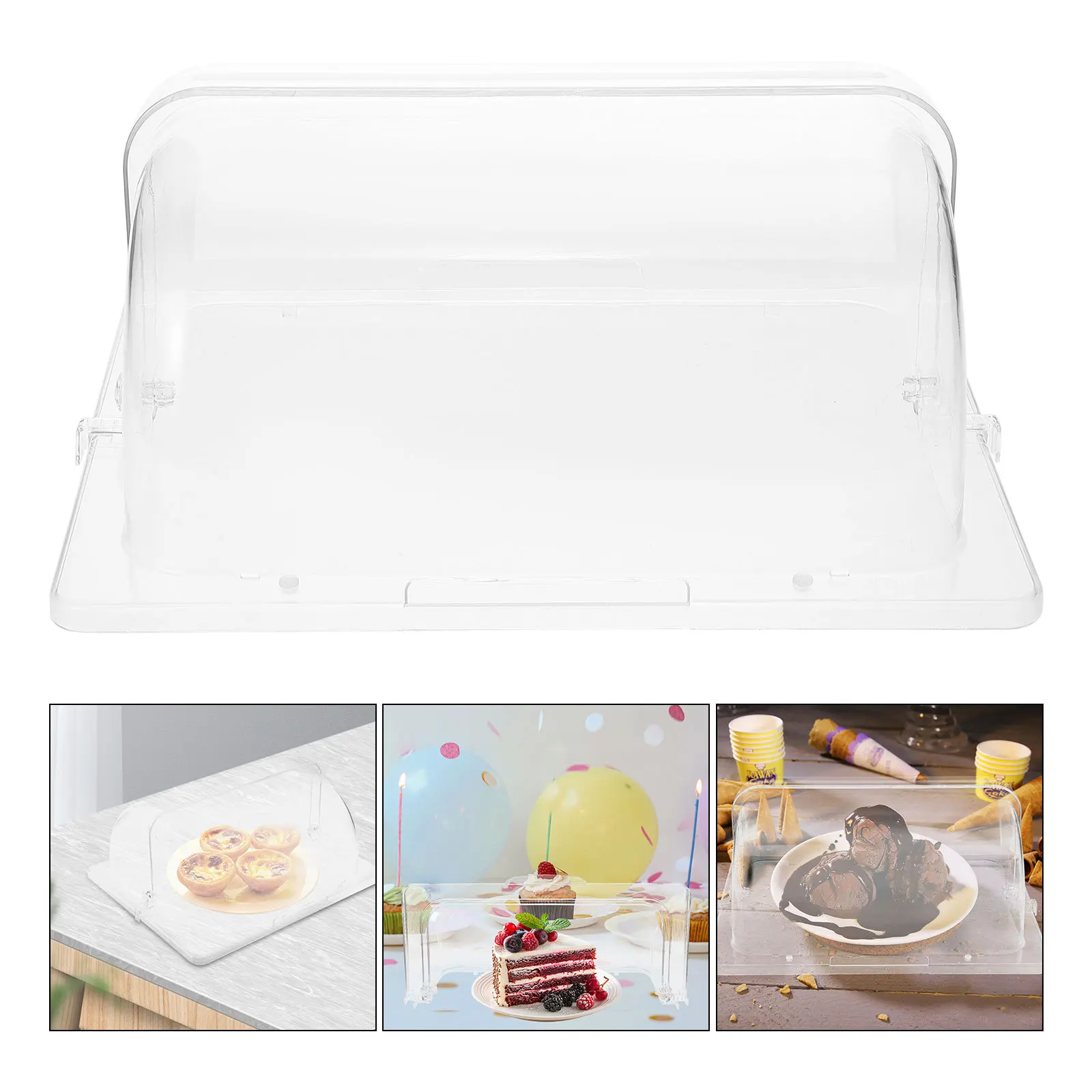 

Cake Dome Transparent Food Cover Reusable Protection for Cakes Pastries Snacks Easy Clean Kitchen Storage Solution