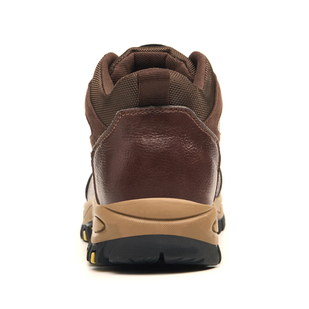 Мужские рабочие ботинки со стальным носком, противоударные, противопрокольные защитные ботинки, нескользящая водонепроницаемая кожаная обувь, неразрушимая обувь