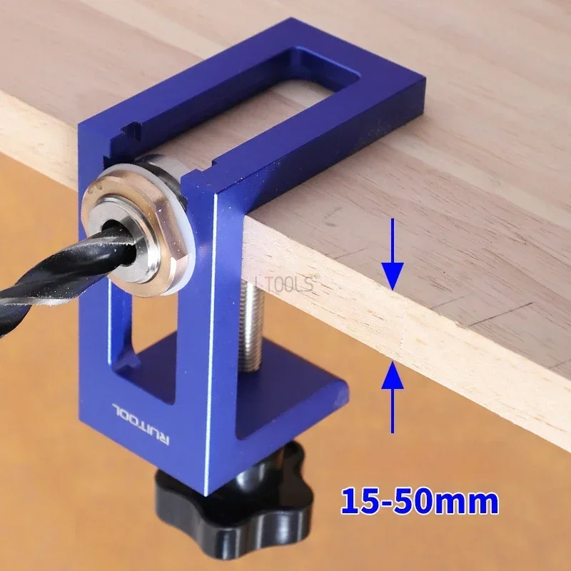 ตู้ไม้ประตู Rebound อุปกรณ์ Puncher Jig ประตูตู้แนวตั้งเจาะท่องเที่ยว Locator เฟอร์นิเจอร์เชื่อมต่อรู Puncher