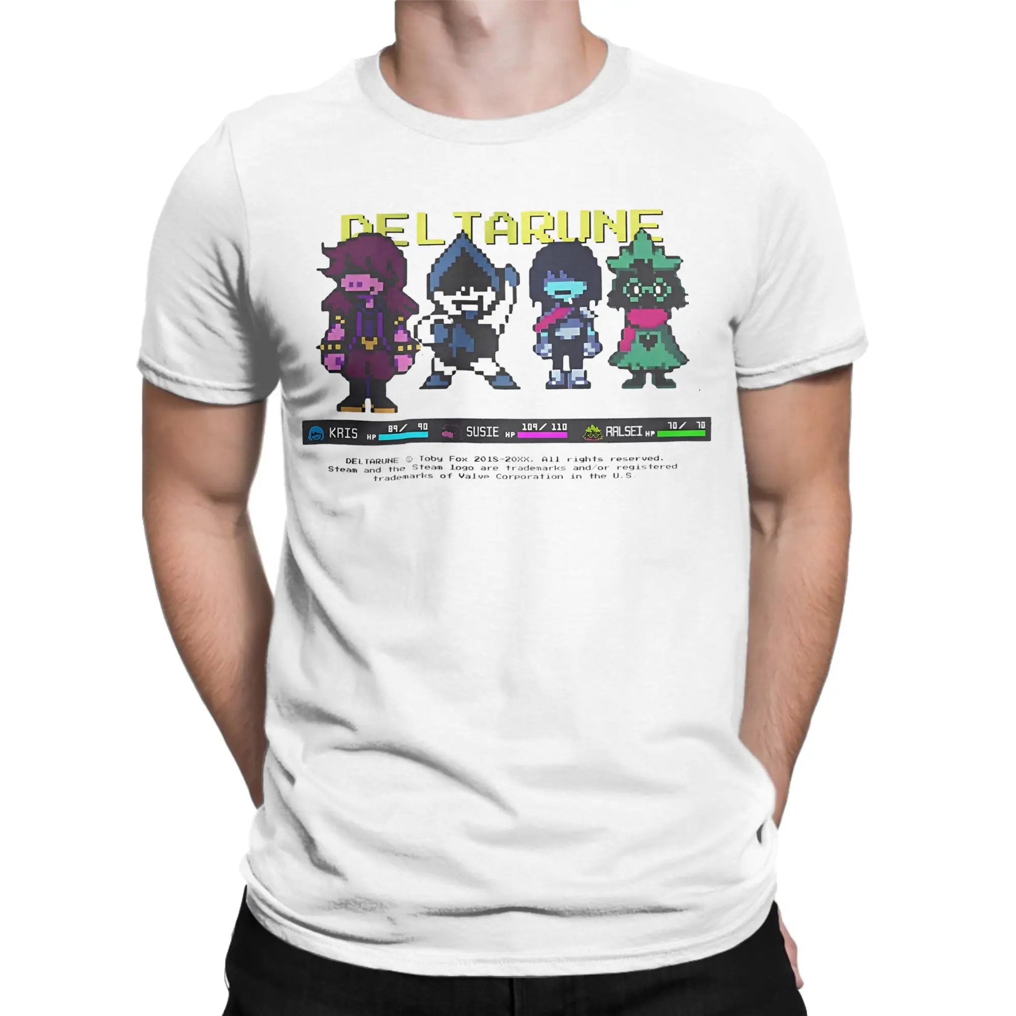 الشارع الشهير تي شيرت السيد النمل تينا Deltarune لعبة القطن تي شيرت موضة التي شيرت للذكور الصيف الجمالية قصيرة الأكمام تيز