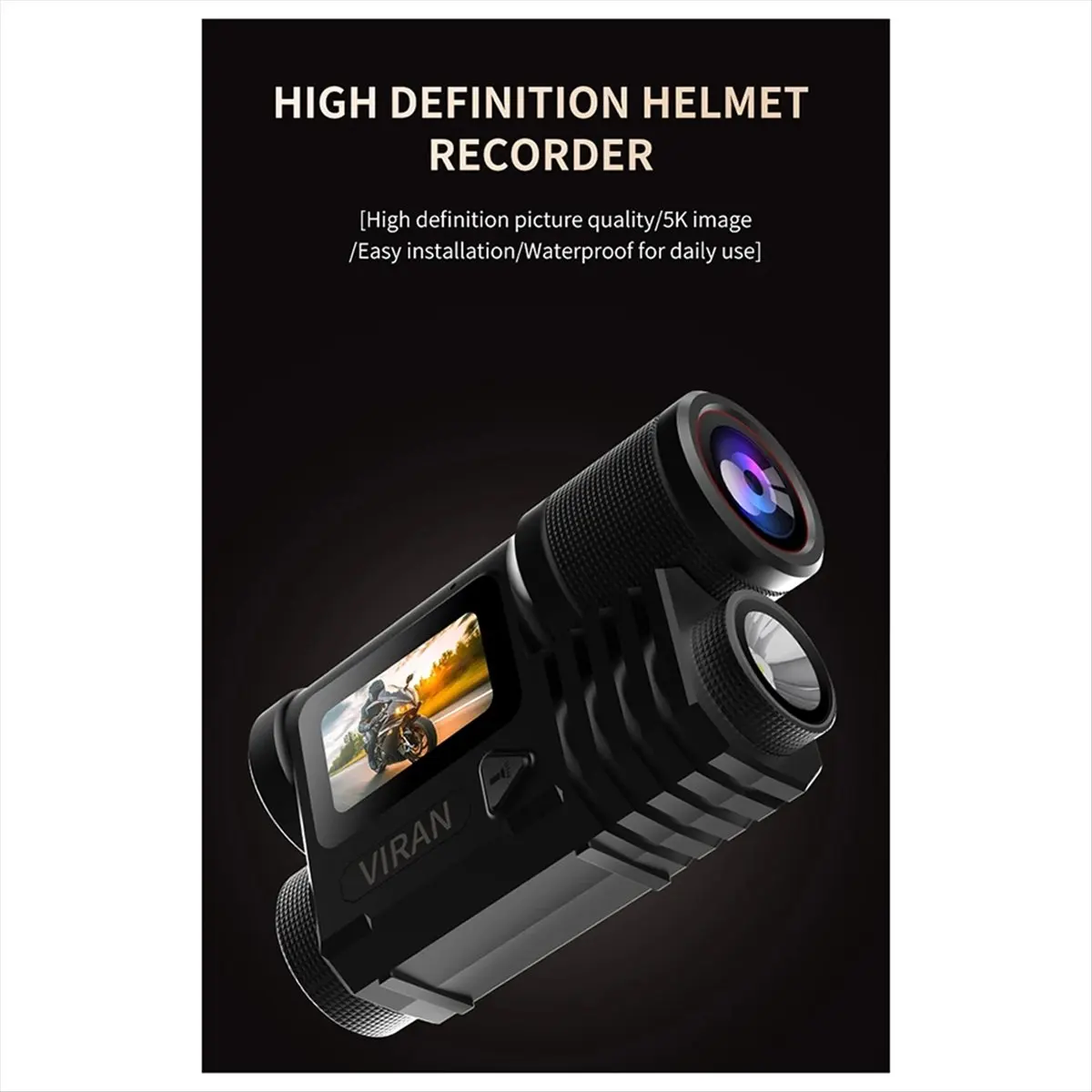Action Camera 5K 30M Waterproof WiFi AI Voice Assistant EIS Action Sport Cam Bicycle Helmet Motorcycles
