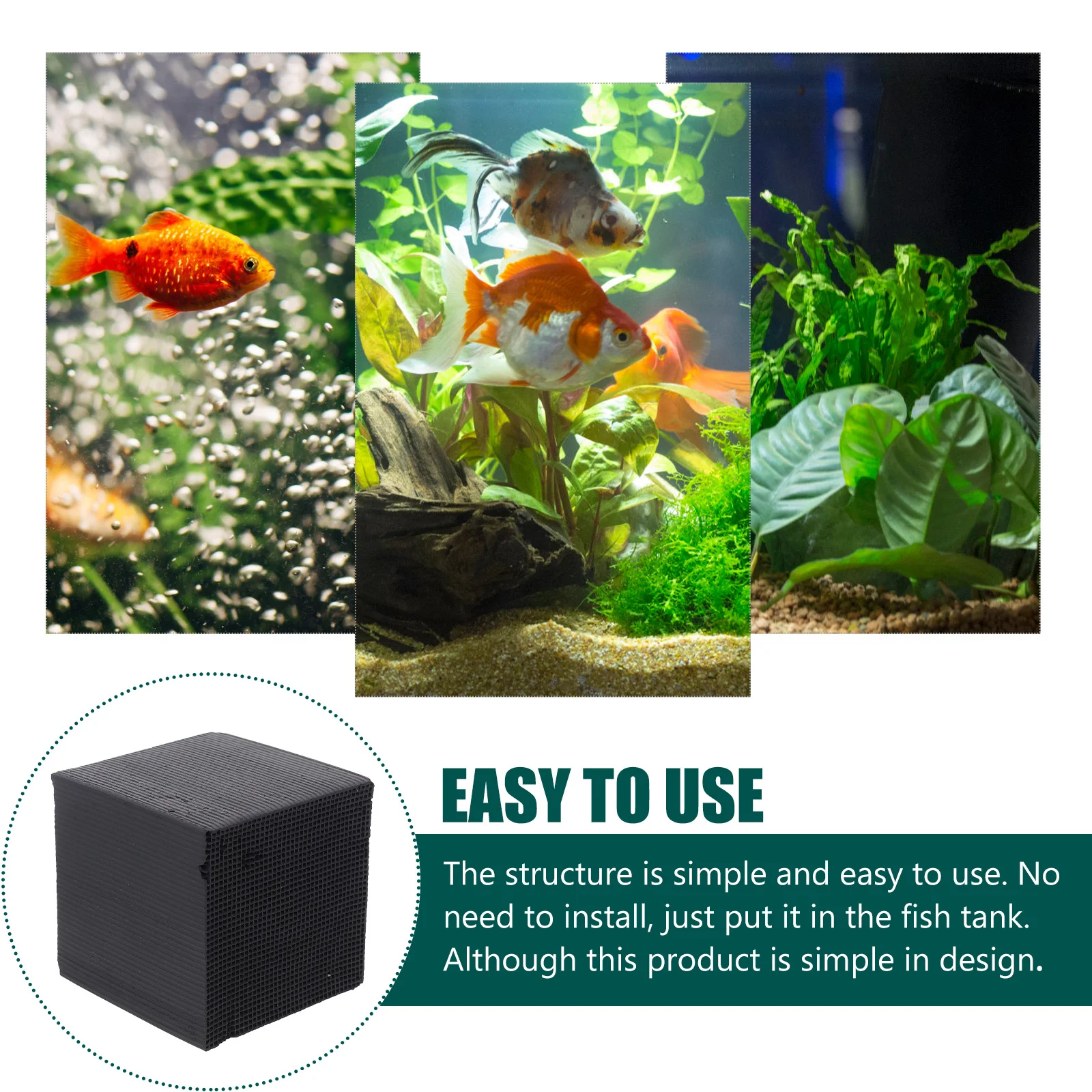 

Purifier Aquarium Fish Tank Filter Cleaning Tool Filtration Cube Activated Carbon Filter Aquarium Supply Purification