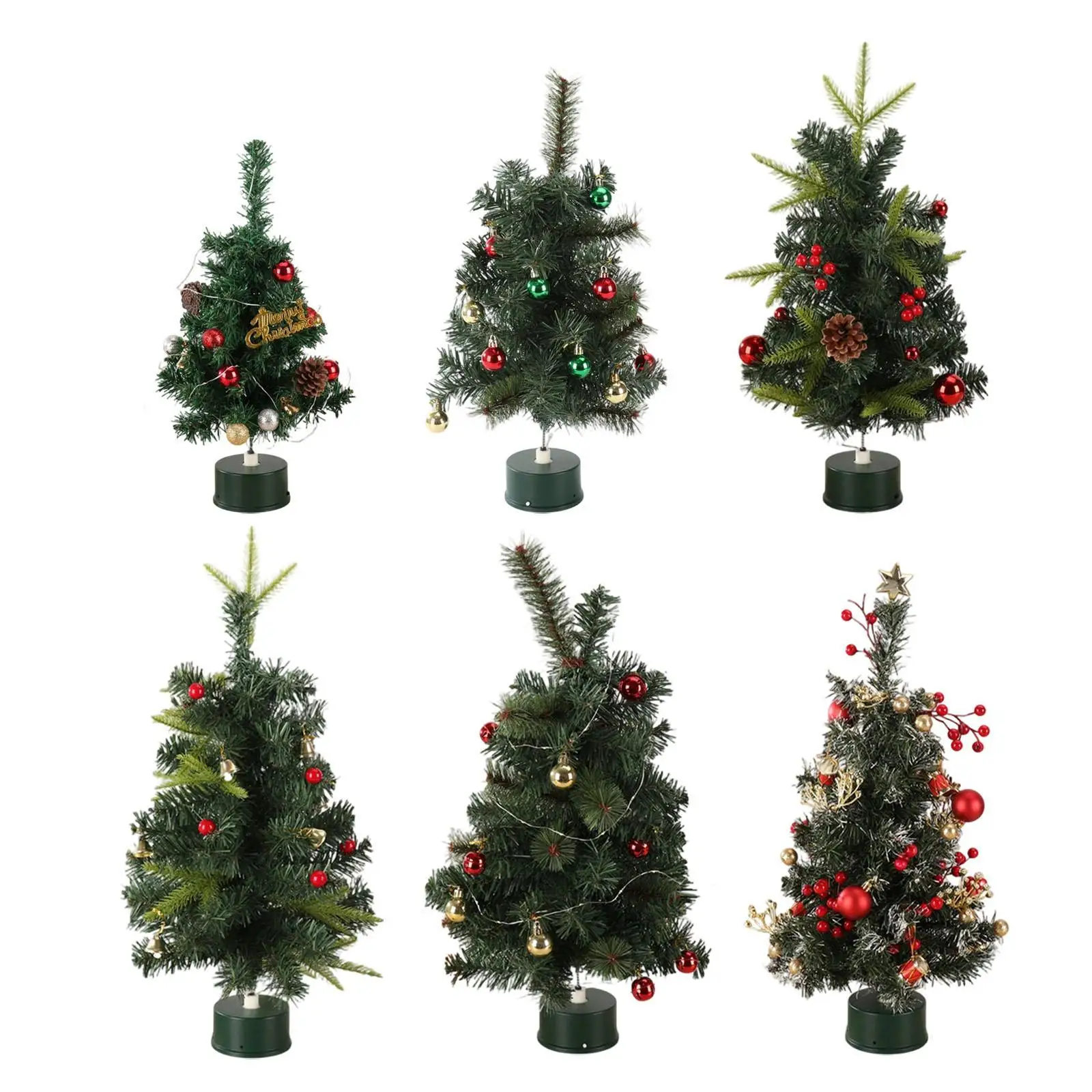 

Искусственная настольная елка, рождественское украшение для дома и офиса.
