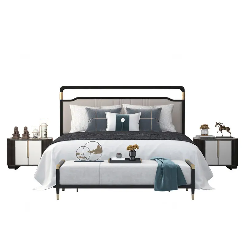 Solid wood bed 1.8m 1.5m double bed, master bed