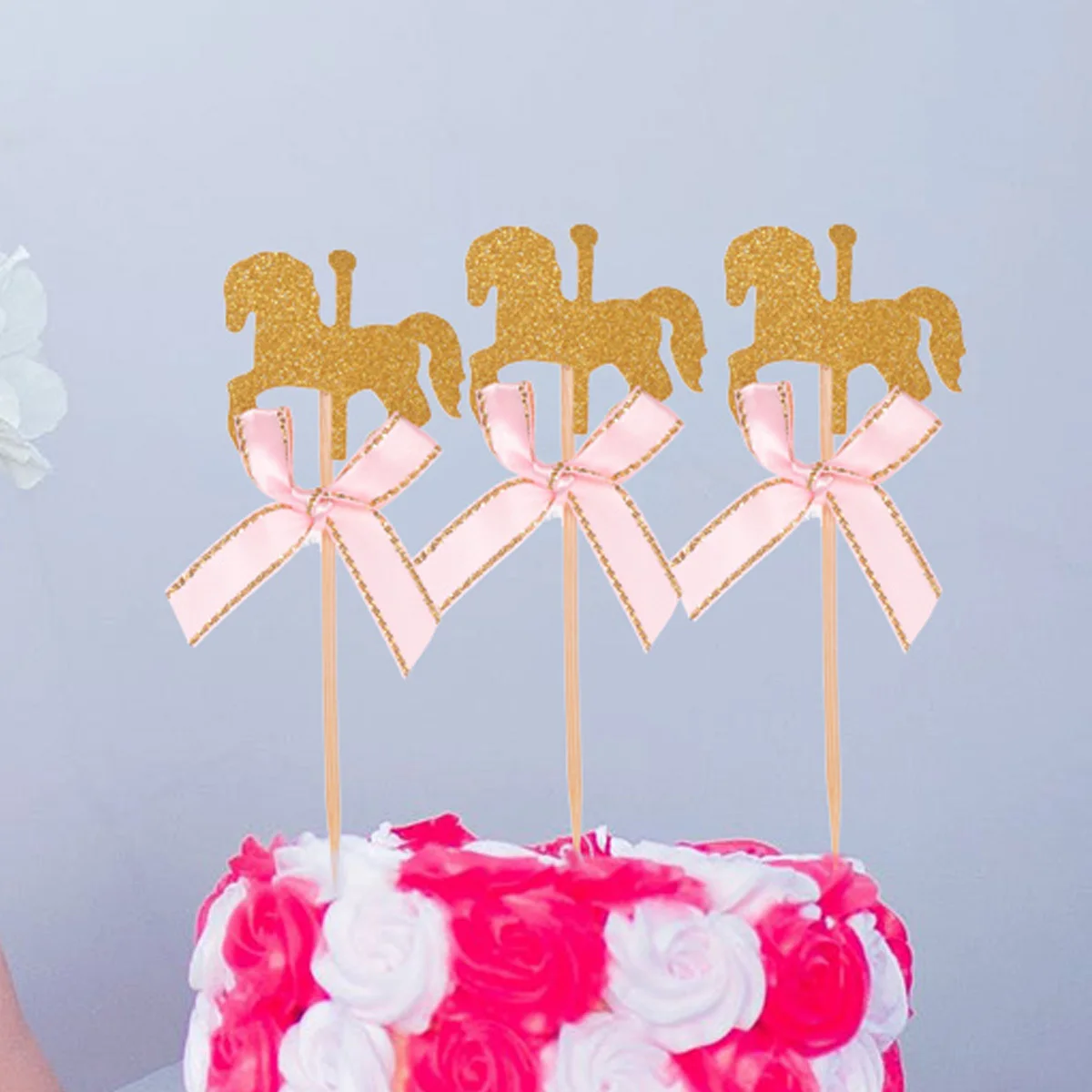 

20Pcs Cake Toppers Creative Fun Design Ideal for Themed Parties Wedding Shower Cupcake Decoration and Dessert Display