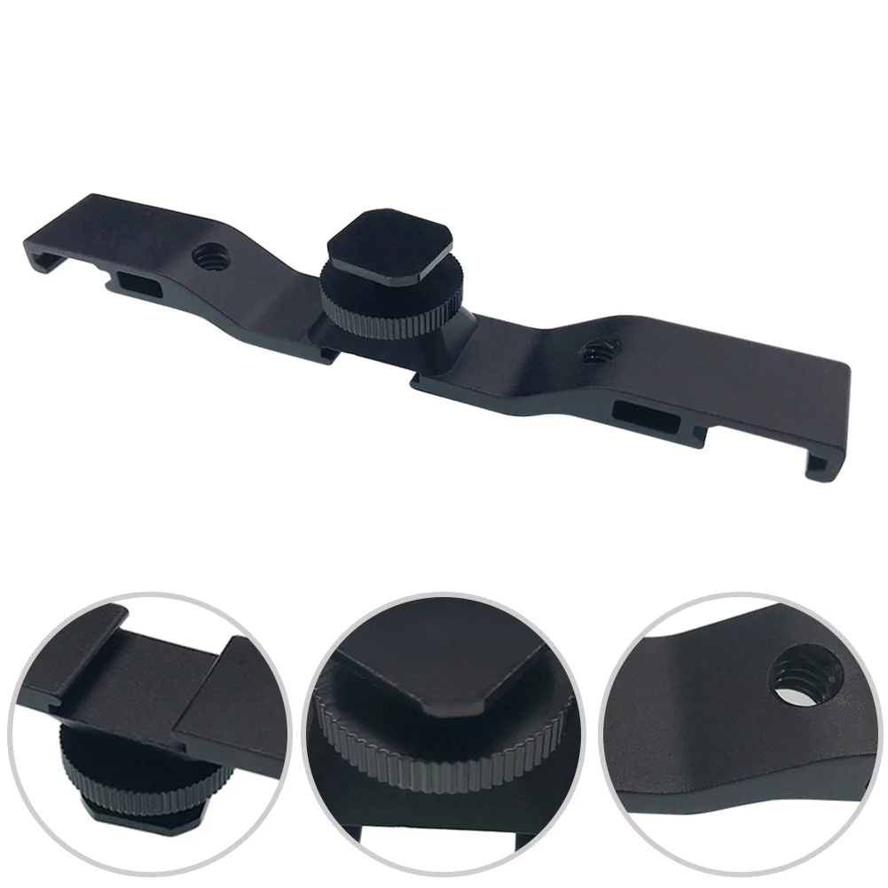 Camera Cold Shoe Mount Adapter Extension Bar Flash Accessories Aircraft Support Multi-function Aluminum Alloy Hot Boot Base