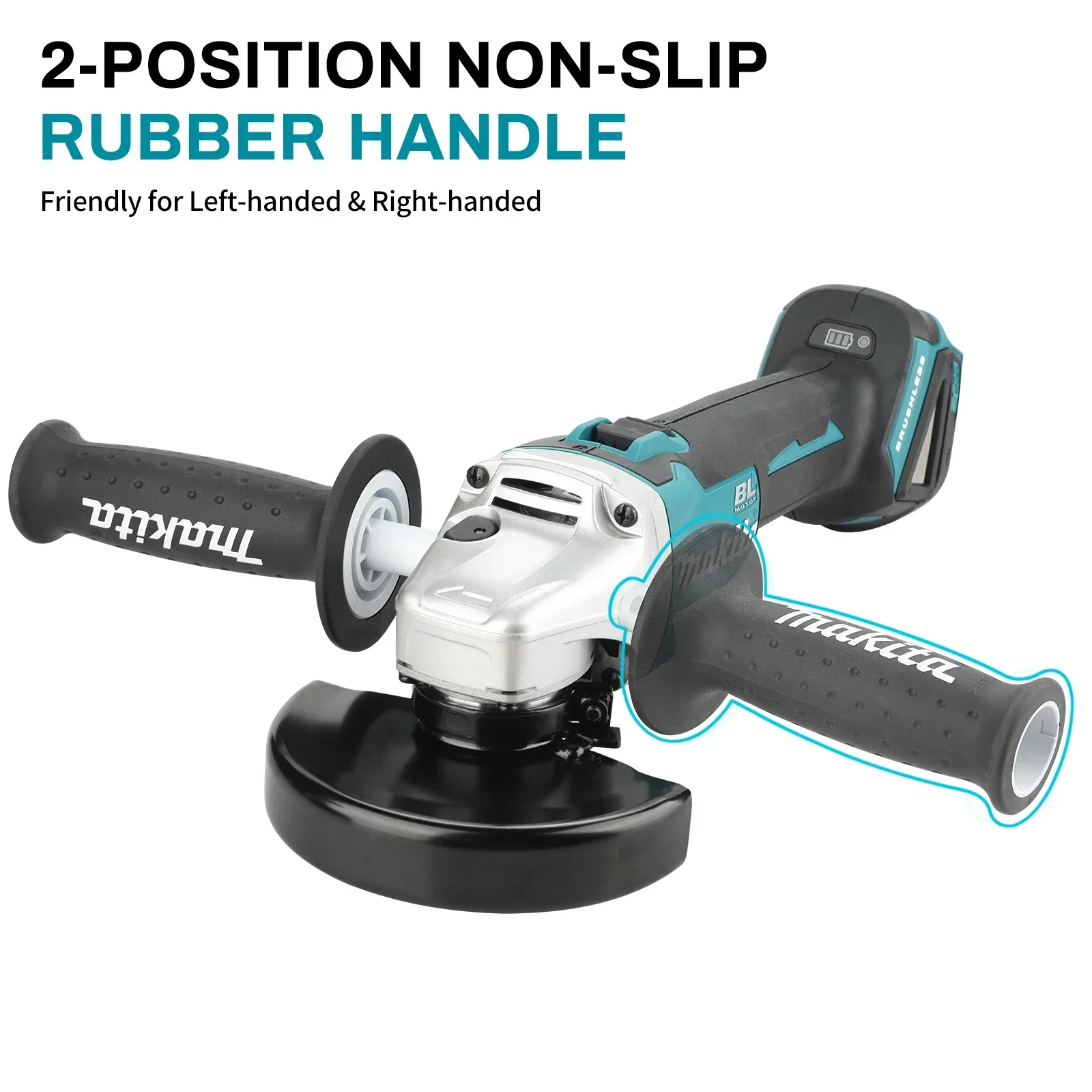 Makita DGA404 18V 125mm Brushless Lithium Electric Angle Grinder Rechargeable Cutting Machine Polishing Machine
