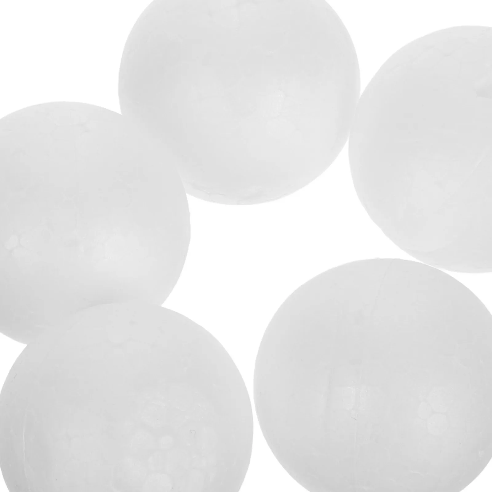 120Pcs White Craft Foam Balls 4Cm Children DIY Painting Ornaments Christmas Decoration Preschool Church Educational Creative