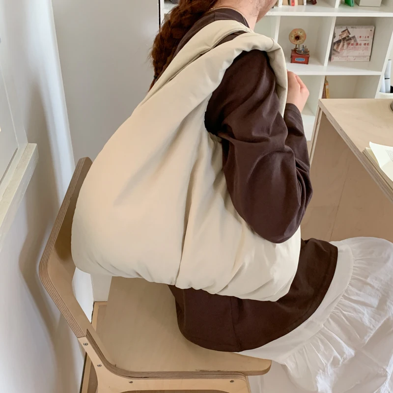 

New Cotton Large Capacity Canvas Tote Bag Fashion Handbag Women's Simple Shoulder Bag Female waterproof Shopping Bags