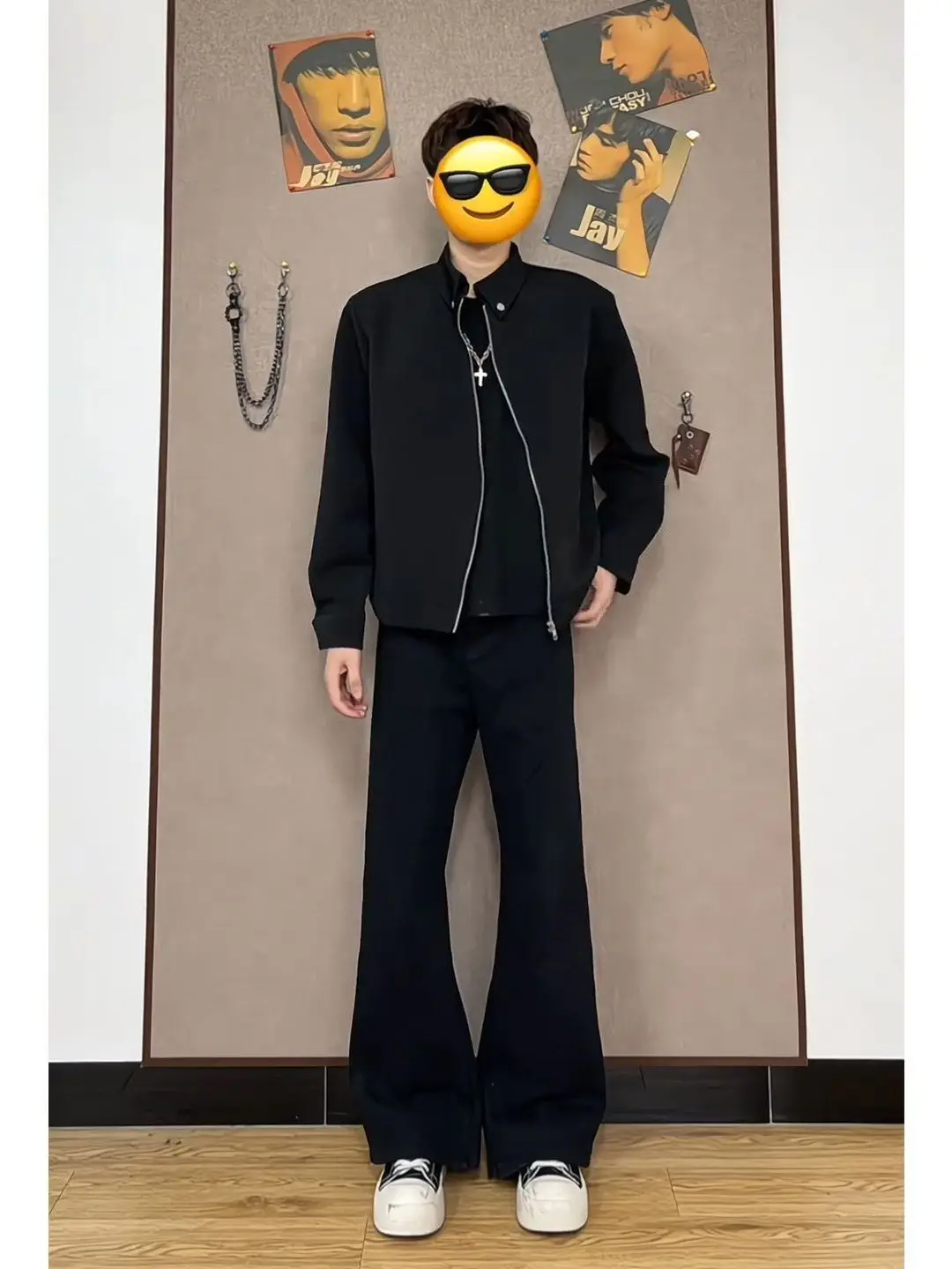 

Модный американский топ на молнии Bla ort, мужской топ на осень-зиму High Street с отложным воротником Haome Adstrative Jaet...