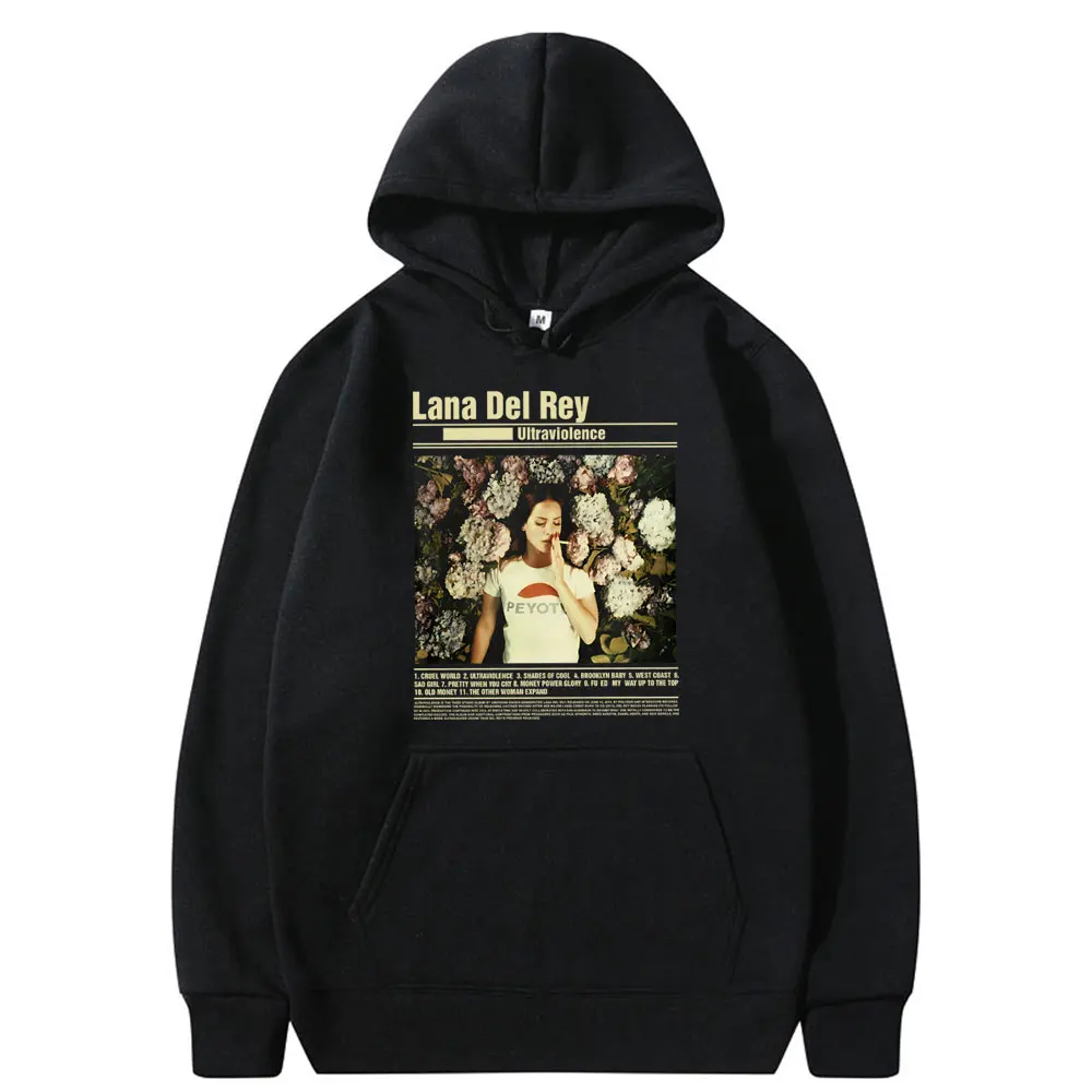 

Lana Del Rey Ultraviolence Graphic Hoodie Men's Casual Fleece Cotton Sweatshirt Tops Men Women Hip Hop Vintage Oversized Hoodies