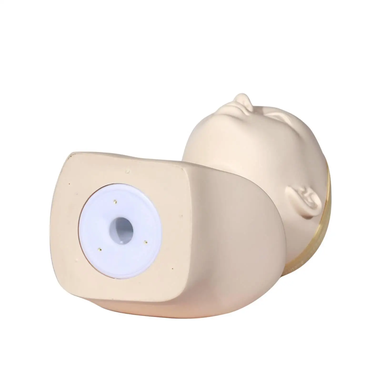 Mannequin Head Bust Smooth No-Makeup Mannequin Head with Shoulders Unadorned for Cosplay Styling Barbershop Practice Head