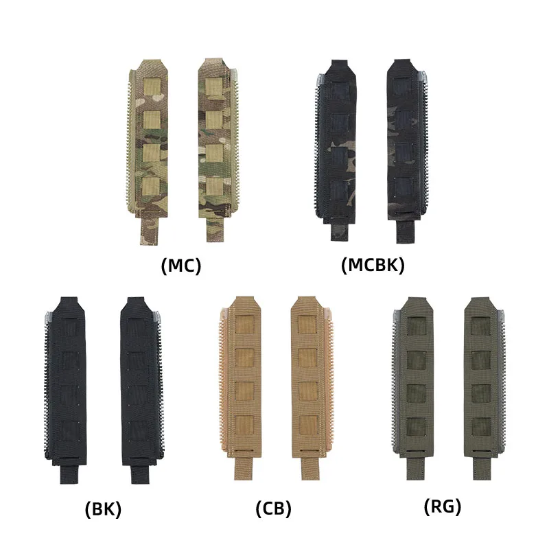 1 paar FCSK Outdoor Vest MOLLE Achterpaneel Rits Adapter Aansluiting Rits Accessoires Kit