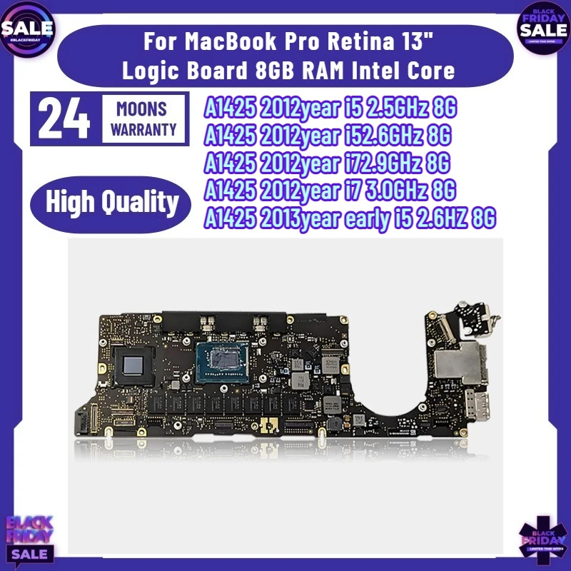 Tested A1425 Motherboard 820-3462-A for MacBook Pro Retina 13