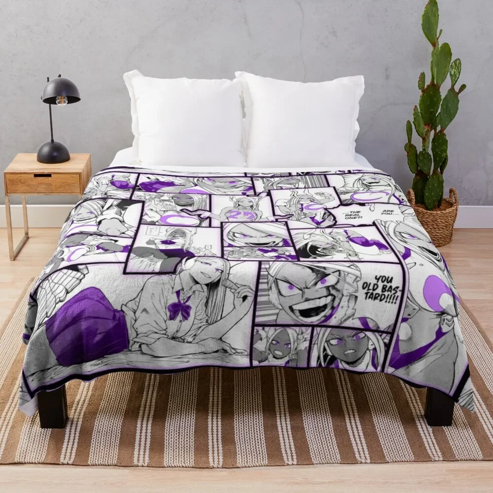 Miruko Mirko manga panels Throw Blanket Vintage Soft Big Blankets