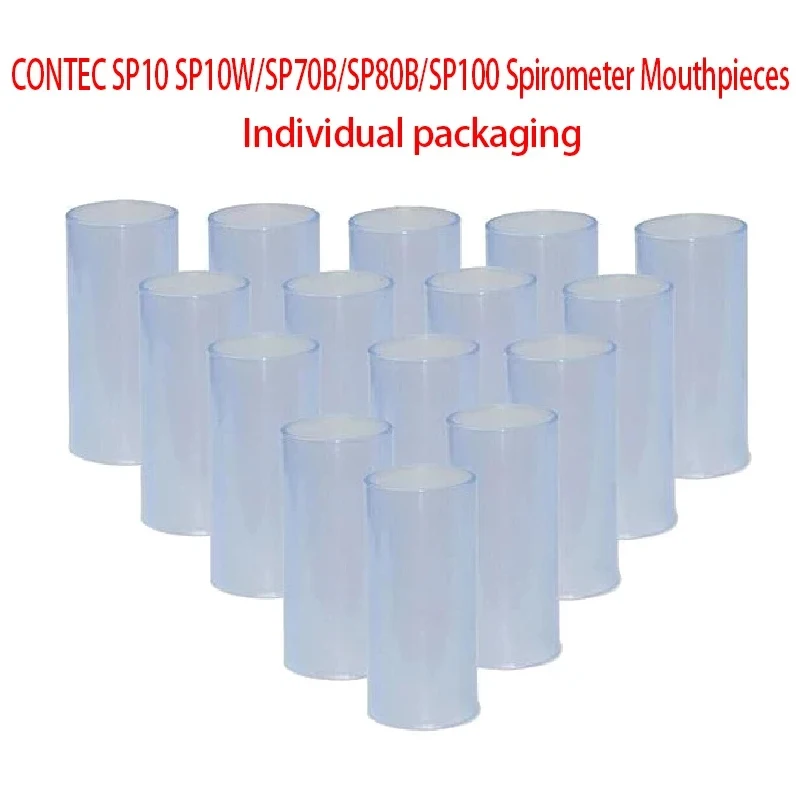 CONTEC SP10 SP10W/SP70B SP80B/SP100 Mouthpieces Reusable mouth pieces for CONTEC Spriometer 20/50/100 pcs