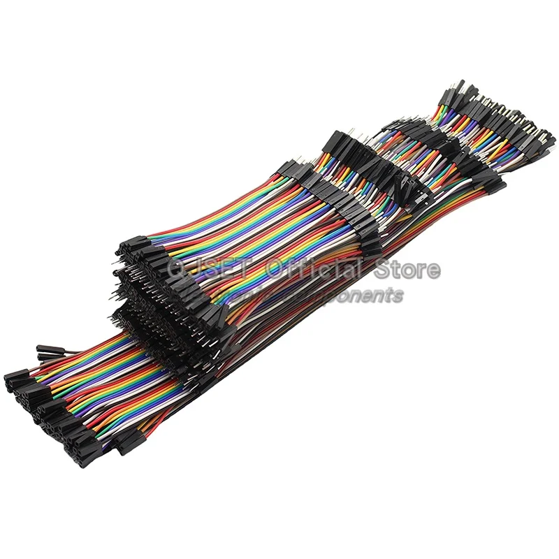 40-контактная линия Dupont 10 см/20 см/30 см/40 см между мужчинами + «мама-папа» + перемычка «мама-мама» Кабель Dupont для Arduino DIY Kit