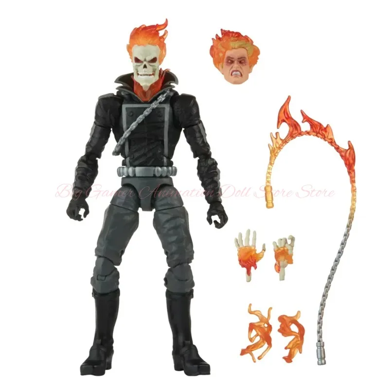 【In-stock】 Hasbro Marvel Legends Series 15cm Ghost Rider  Retro Action Comic Figure Nice Collectible Model Toy Gifts view 2