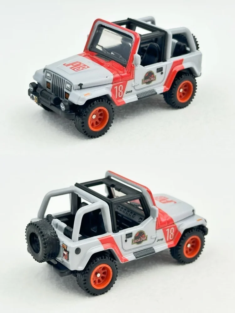 Hot Wheels-Juego de coches modelo de vehículo fundido a presión, escala 1:64, TMNT Jurassic Park Gi Joe Porsche Jeep Pop Culture, coleccionables