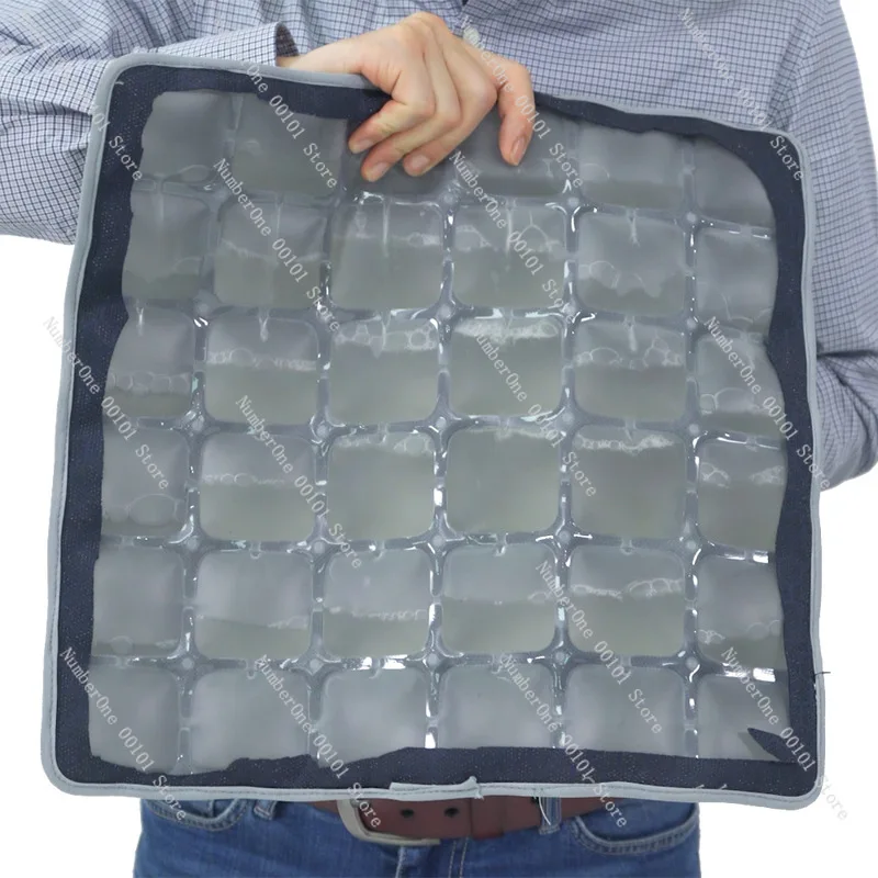 airbag seat cushion - inflatable & water-fillable dual-use seat pad - portable, foldable, and packable for outdoor travel -