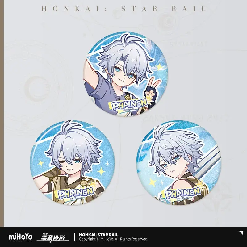 

[Genuine] miHoYo Game Honkai Star Rail Phainon Chasing The Dawn Series Tinplate Badge Anime Accessory Ornament Cosplay Xmas Gift
