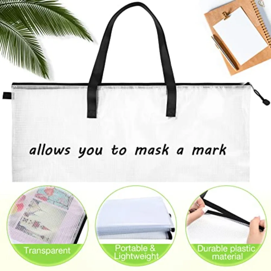 Saintrygo Bolsa de portafolio de arte de 10 piezas, 19 x 25 pulgadas, organizador de suministros para artistas con cremallera y asa para carteles grandes, alma de ilustraciones