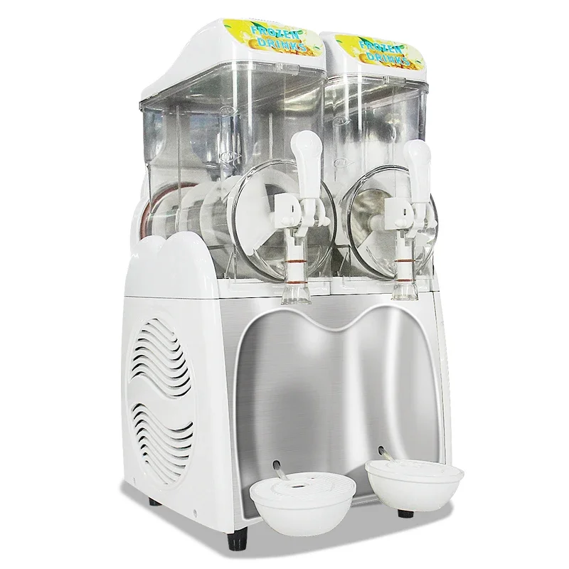

3 Bowls Commercial Slushie Machine With Led Light Cover High Quality Slush Machine