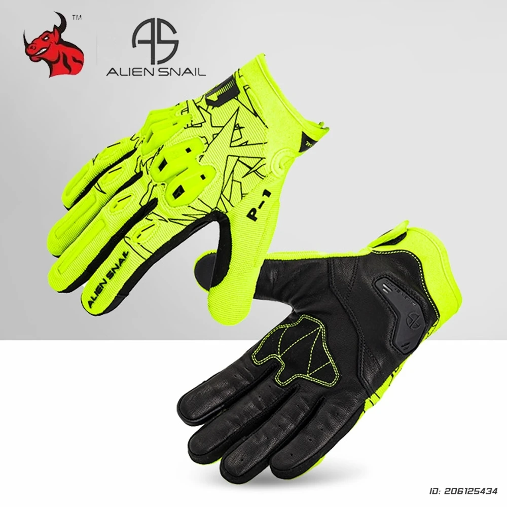 

Motorbike Gloves Leatherr Motorcycle Gloves Touchscreen Anti-drop Four-season Universal Locomotive Breathable Non-slip Gloves