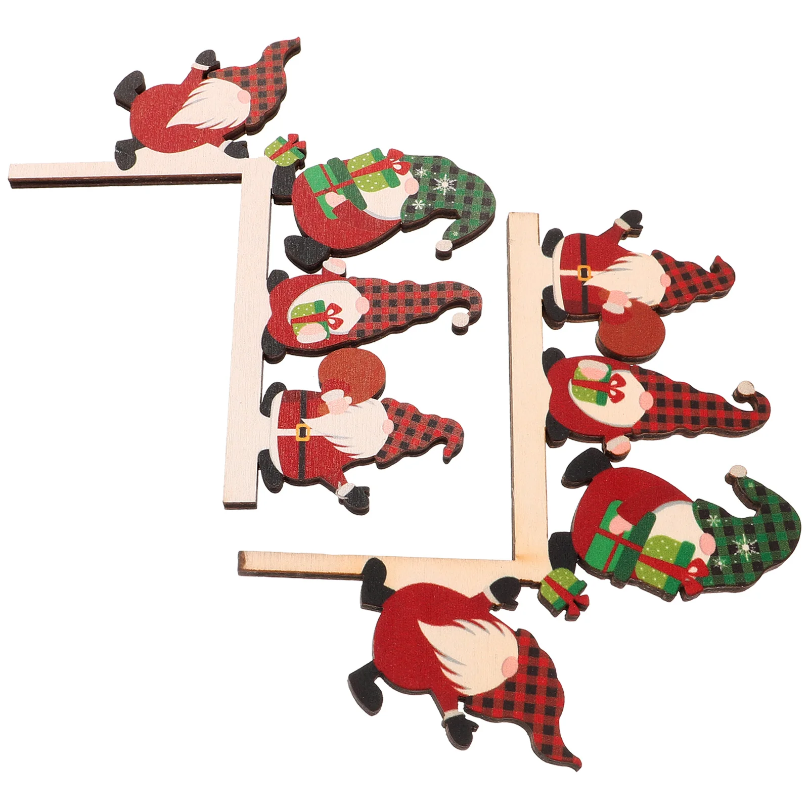 

2pcs Wooden Frame Hangings Xmas Holiday Decor Elder Sticker Gnome Christmas Door Adorn Pendant Christmas Party Home Hotel