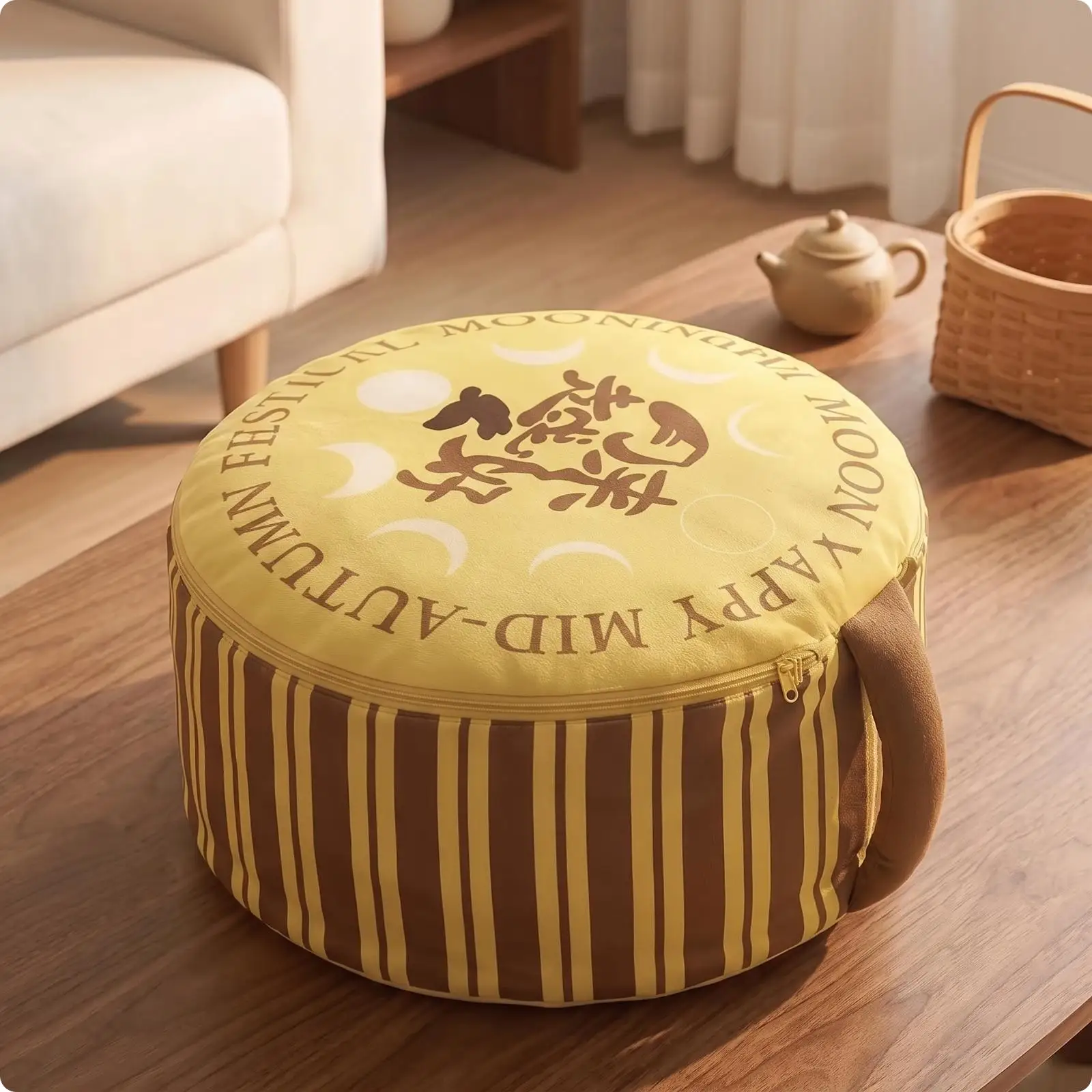 Soft Pillow Blanket with Zipper | Space-Saving 2-in-1 Design, Padded PP Filling, Velvet Pillow Blanket, for Sofa