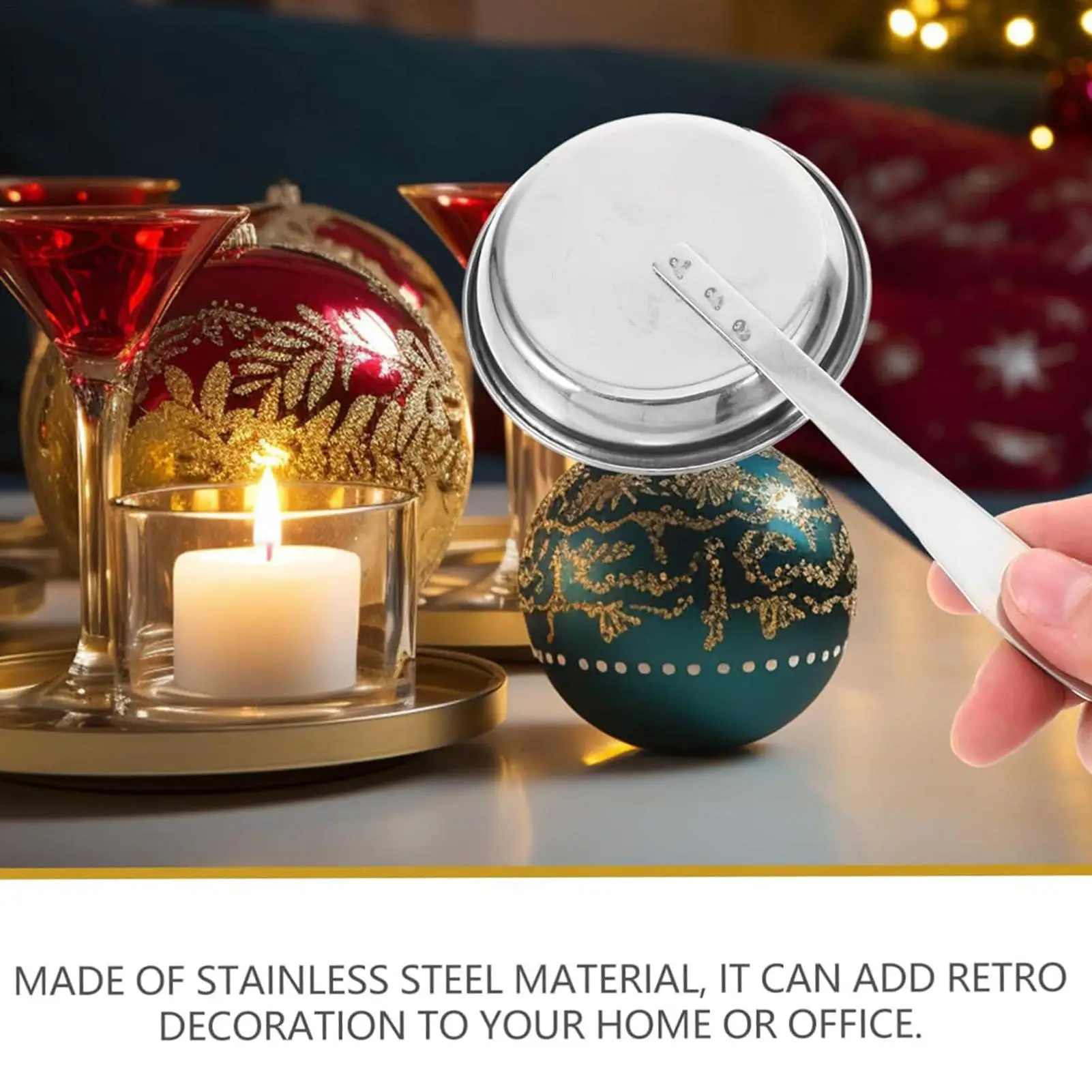 Candle Snuffer With Long Handle Stainless Steel Candle Turn Off Tool Heat Resistant Tool Flame Out For Camping Campsite