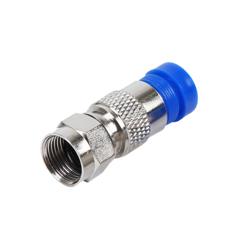 1/5/10Pcs RG6 Compression Connectors Waterproof Connection F Compression Connector Coax Cable Coaxial Compression Tool