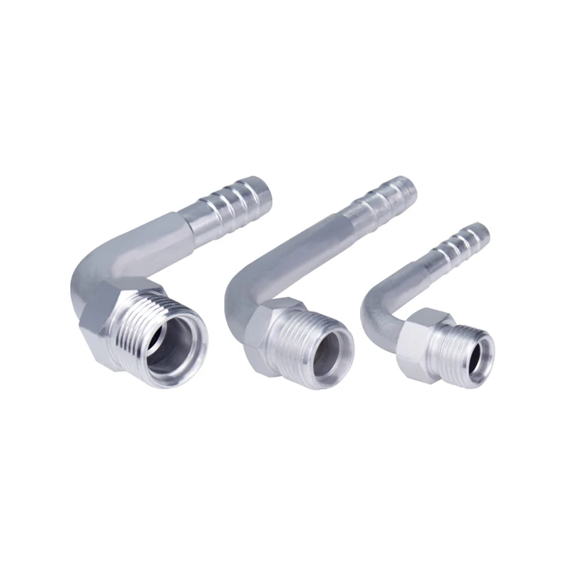 

#6 #8 #10 R12 Fitting 90 Degree Male Insert O-ring Barbed Fitting for A/C Refrigerant Hose