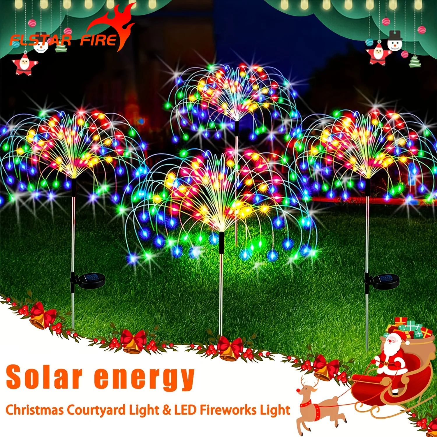 Solar Garden Lights 460LED Fir - Outdoor Lighting Ideas For Party recension och pris