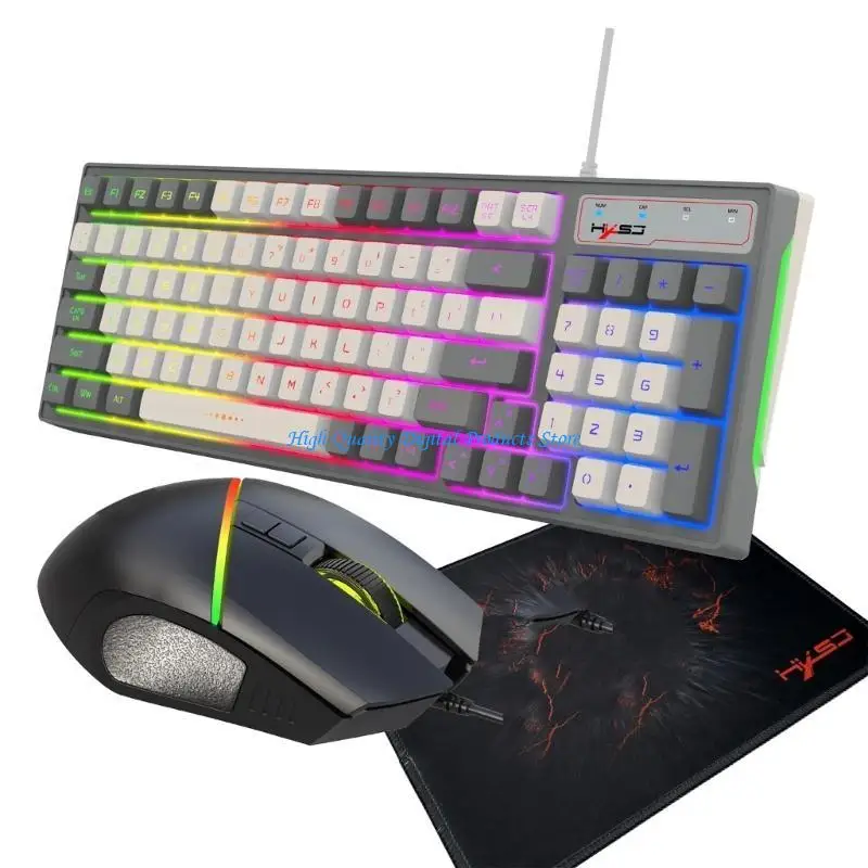 

U2JE Complete Computer Interfaces Package Keyboards, Sensitive Mouse, and Large Mouse Pad for Desktop