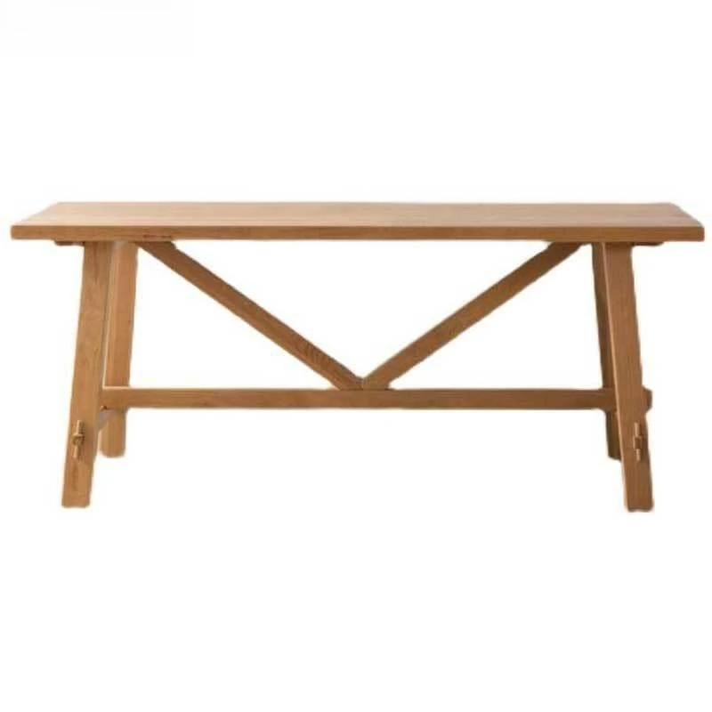 

Japanese-style solid wood dining table, Nordic simple white oak large board table, home work cherry wood writing desk