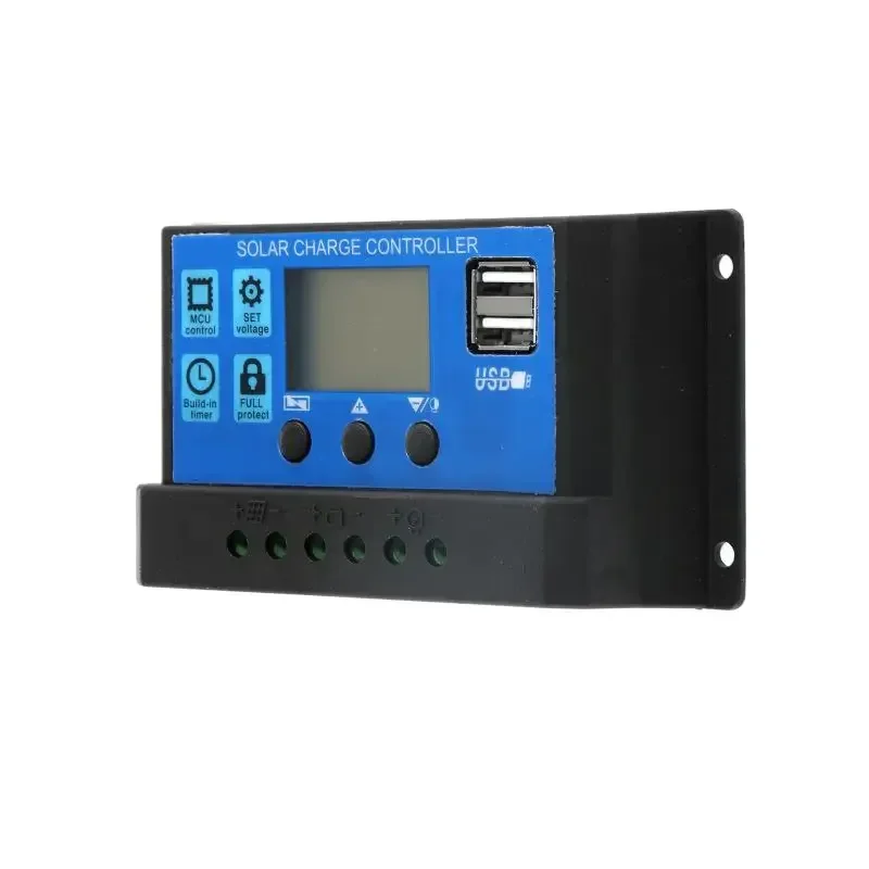 12V 24V 50A 40A 30A 20A Solar Charge Controller Automatic Solar Panel Controller Regulator Universal USB 5V Charging LCD Display