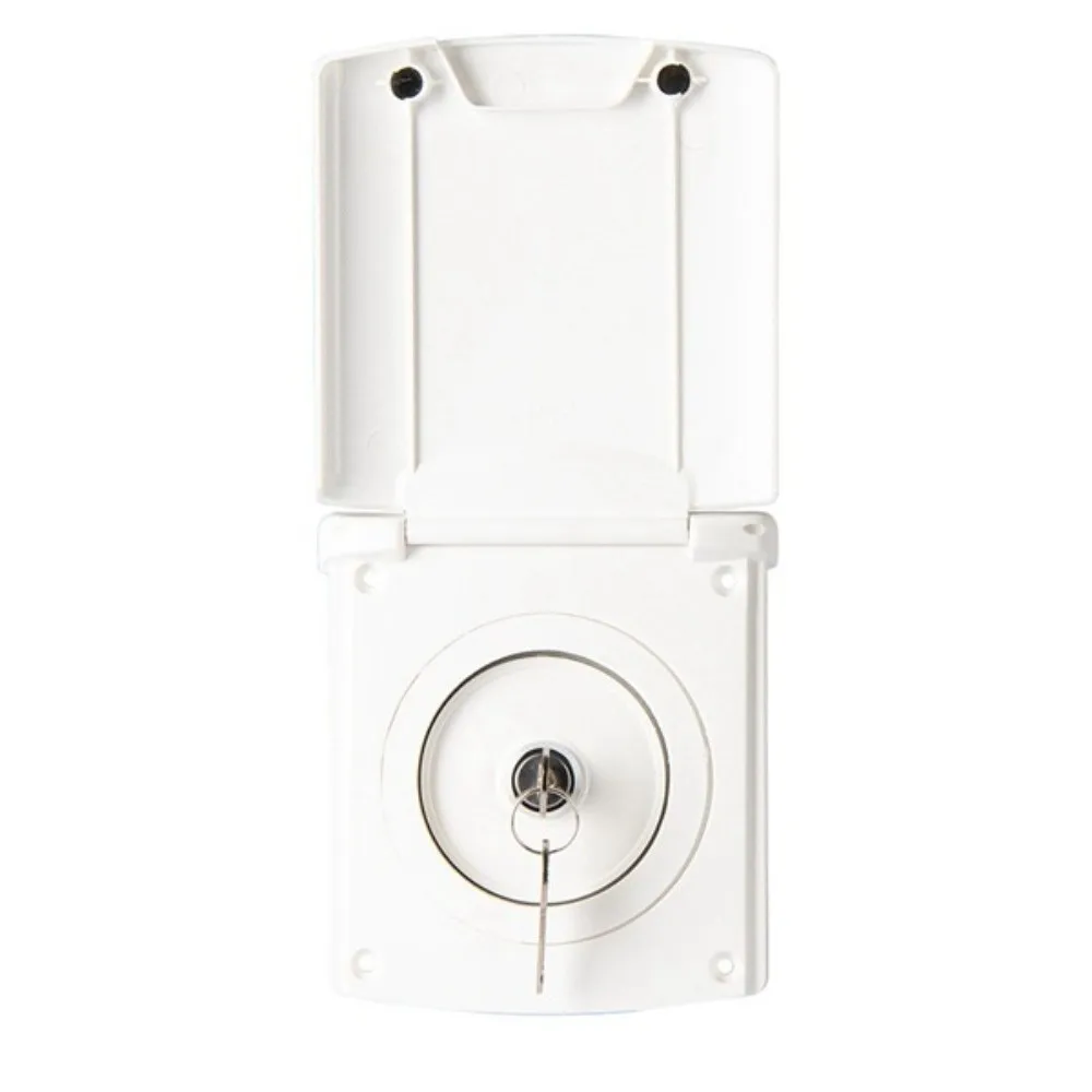 1 Set Durable ABS RV Water Inlet White Square Gravity Water Inlet 39mm Bottom Hole Clean Water Fill Inlet Water Tank Refill