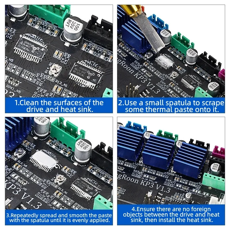 3D 프린터 고체 접착제 열 전도성 실리콘 그리스, CPU 방열판용 열 페이스트가 포함된 프린트 베드용 변형 방지 접착제