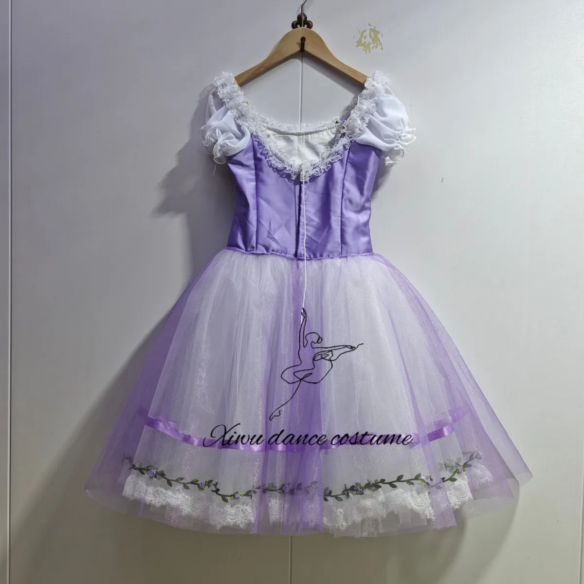 Robe tutu de ballet professionnelle fée lavande